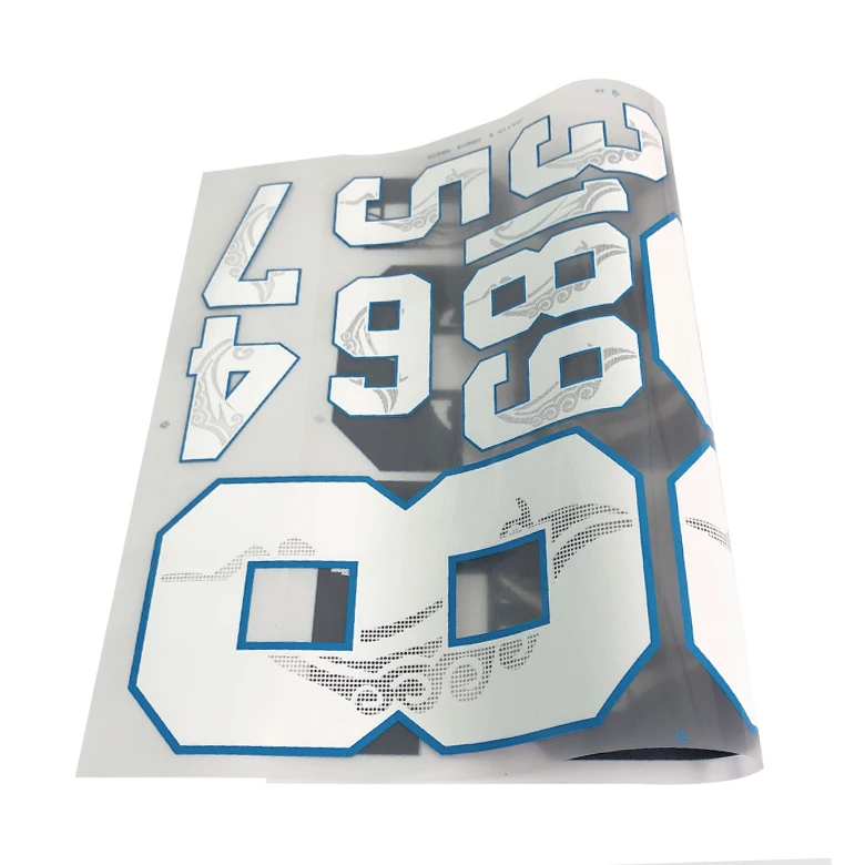 Heat Press Clothing Football Jersey Numbers High Quality Heat Transfer