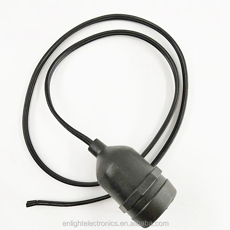 2mtr long PVC Cable  outdoor IP65 waterproof E27 E26 Screw light string Lamp holder fitting socket