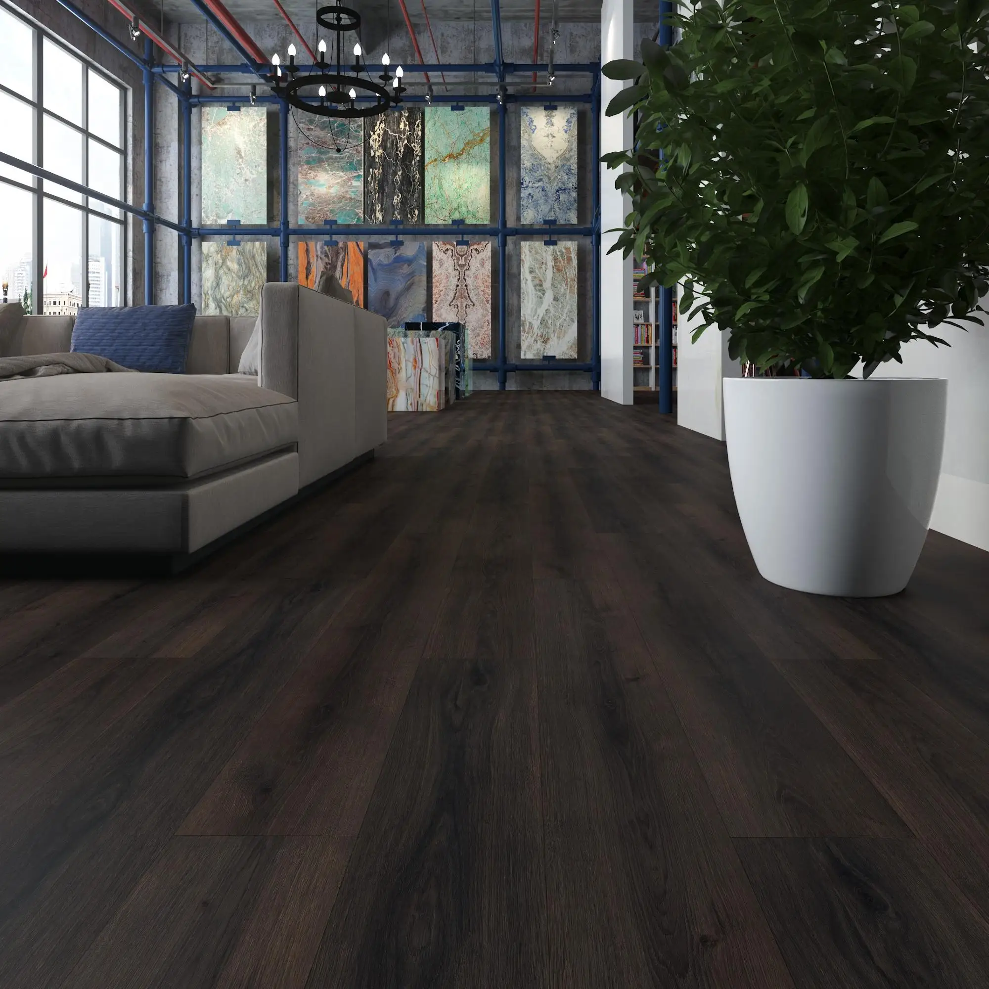 Cheap PVC Vinyl Flooring Price with Click Lock Durable China Customized Greenland 4mm SPC Flooring Indoor More Than 5 Years