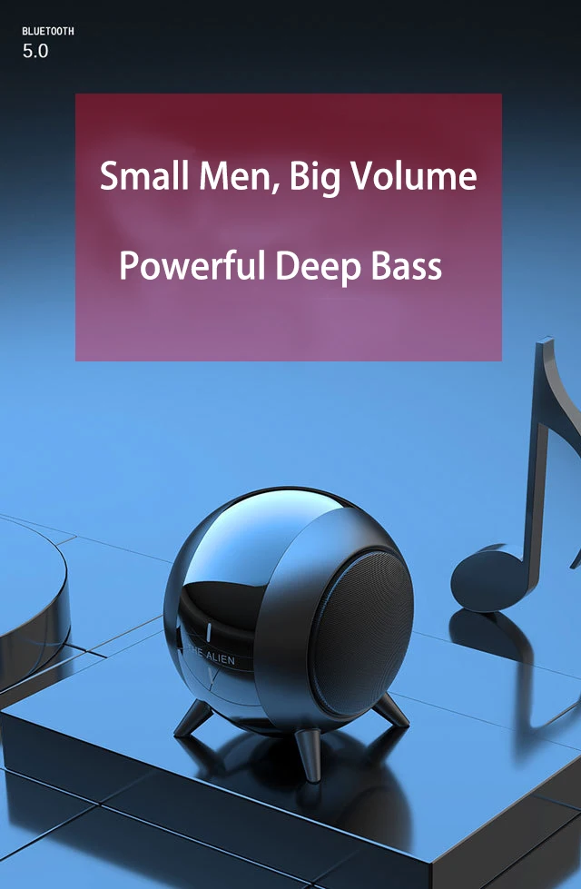 JR 2020 New Arrival Wholesales Portable Volume Control USB Rechargeable Alien Party Bluetooth UE Bass Speaker Subwoofer - ANKUX.COM