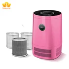LED Display Smart compressed pm2.5 active carbon double screen filter cleaner air purifier home