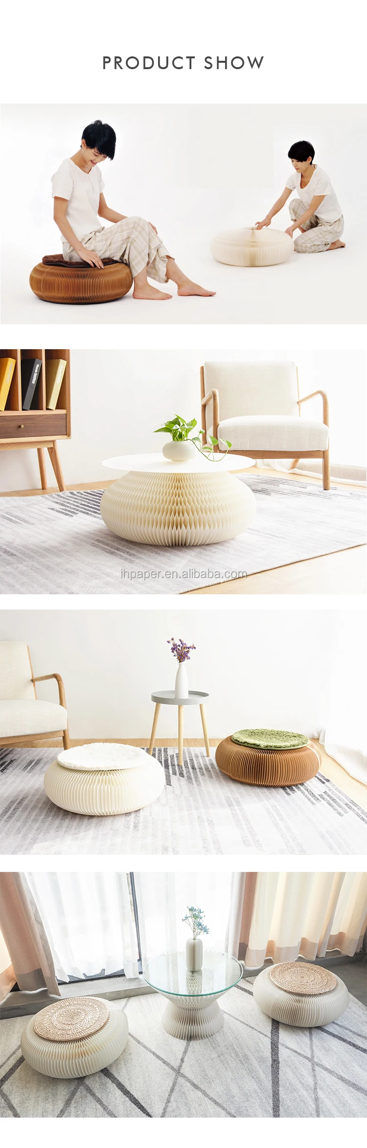 Hotsale Space Saving Futon For Yoga Eco Friendly Futon Paper Furniture Japanese Futon