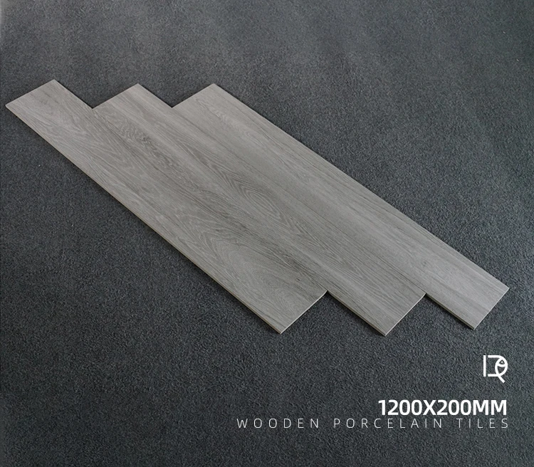 1200*200mm Grey Porcelain Wood Plank floor Tile Non-slip Glazed Tile Flooring Gray Rustic Wooden Plank Ceramic Tiles