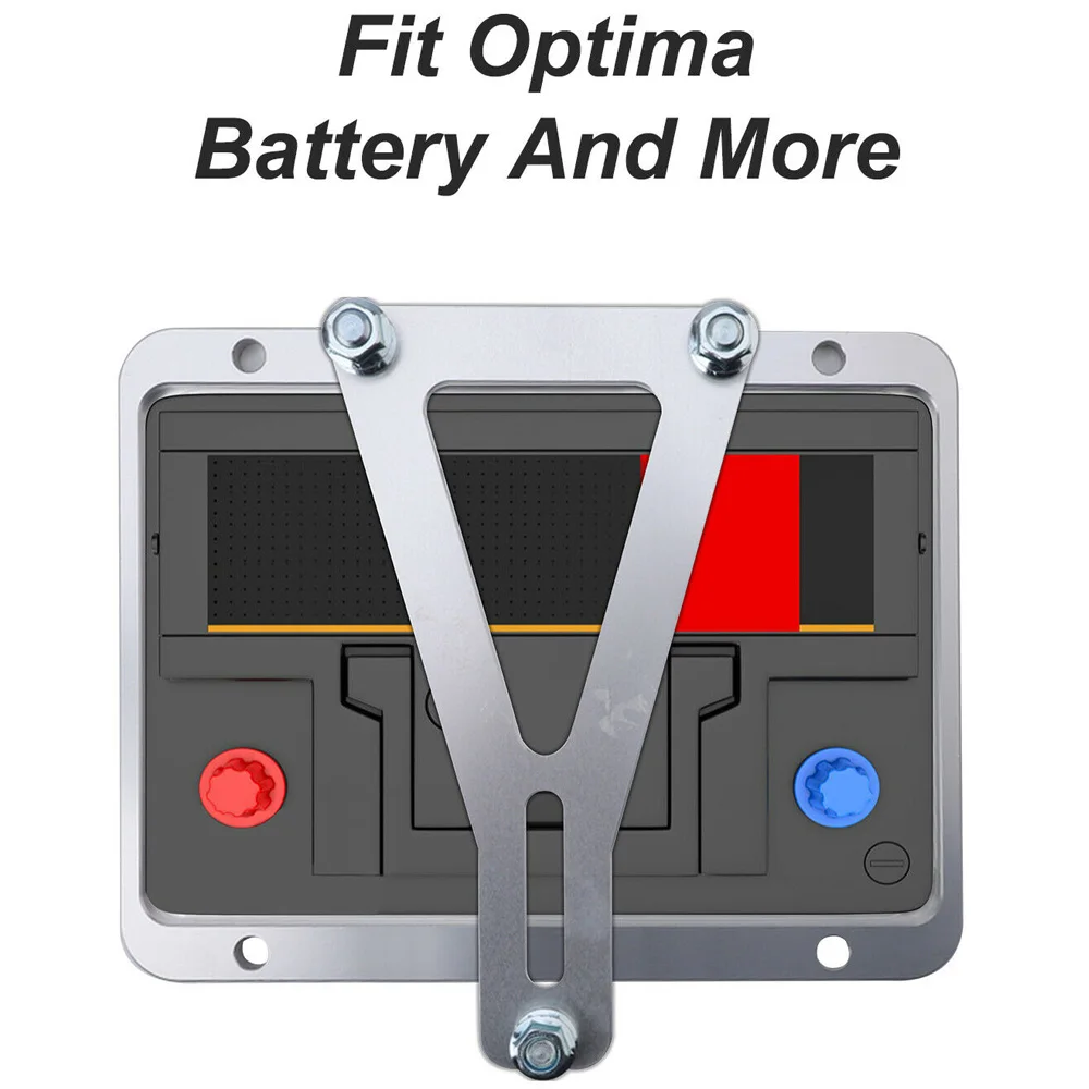 Universal Billet Battery Tray Hold Down Relocation Box Aluminum Holder
