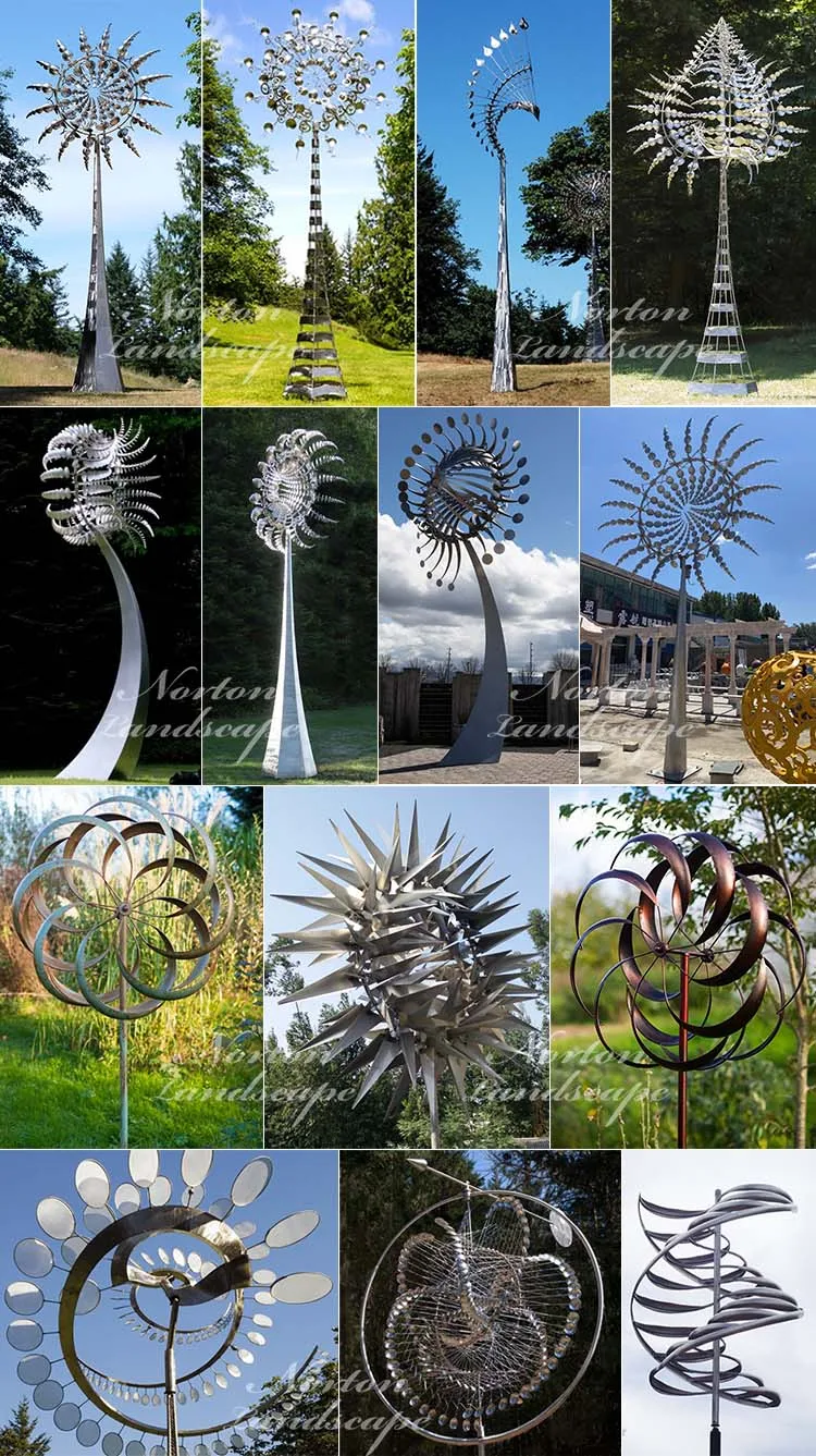 Modern Outdoor Garden Square Decoration Metal Wind Sculpture