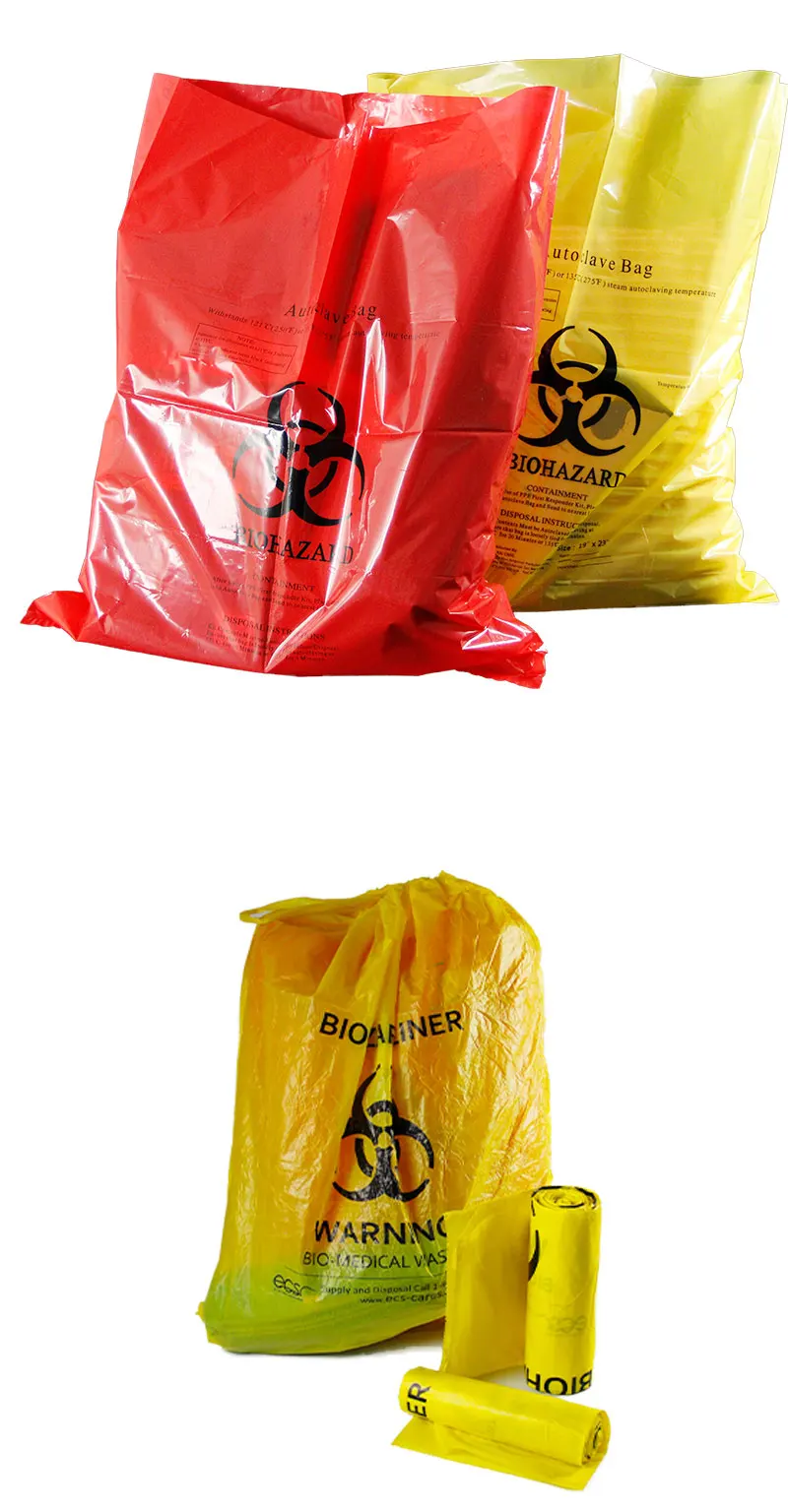 Plastic Yellow Disposable 30 Gallon Medical Waste Bag Biohazard Garbage Bags Buy Biohazard