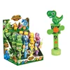 Confectionery Toys Cartoon Dinosaur 3D Figure Fan Candy Toy With Candy