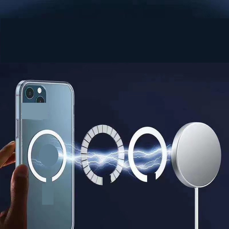 
Magnetic Wireless Charger 15W QI Chargeur Cargador Charge Station Wireless Mobile Charging Magsafes Charger For iphone 12 