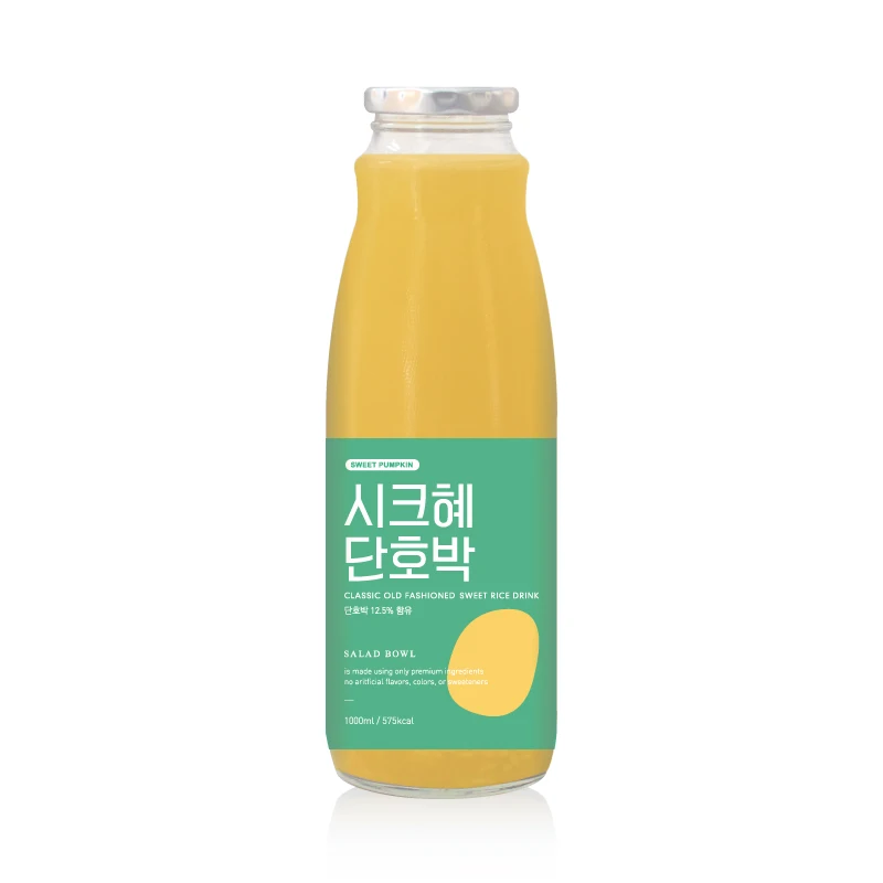 
Chichye Danhobak 1000ml ( Sweet Rice Punch ) Pumpkin Korean Traditional Juice Fermented Rice Mixed Beverage Sikhye Drink 