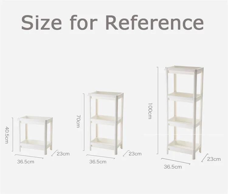 2020 New Style Custom Design 4 Layers Bathroom Shelf Plastic Rack Holder for Washing Tower