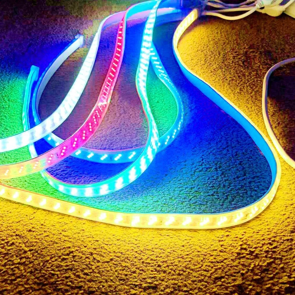 AC 110V 220V High Brightness SMD2835 LED Strips 3-Row For Landscape Indoor and Outdoor