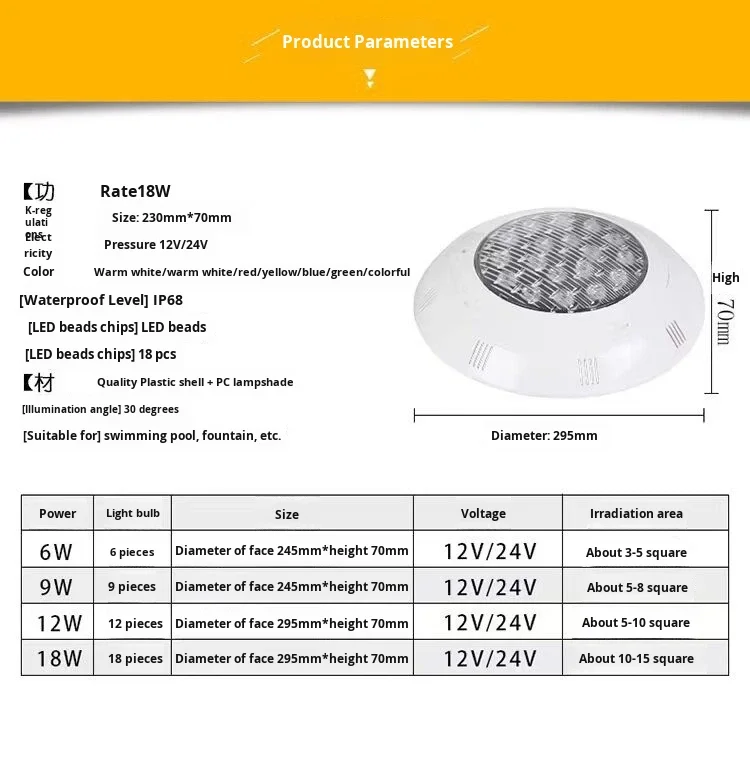 24v colorful spotlight for outdoor use-13