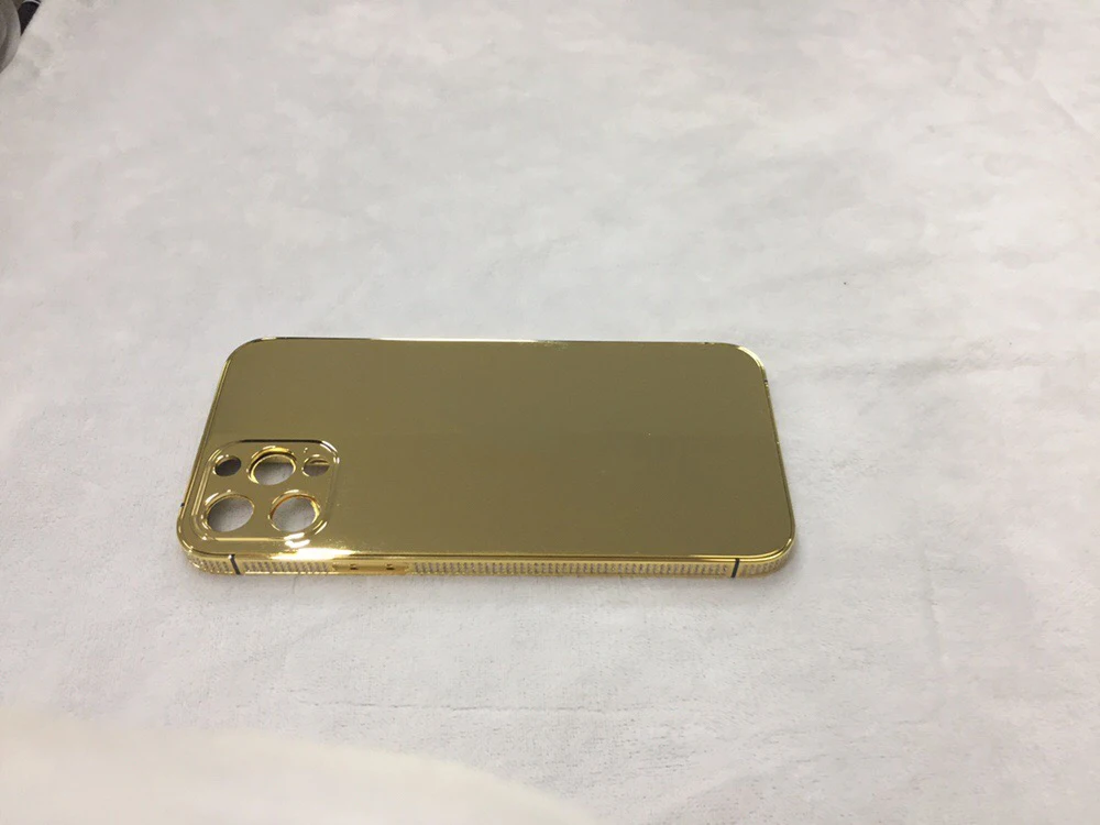 For Iphone 12 Pro /pro Max 24k Gold Plated Replacement Housing