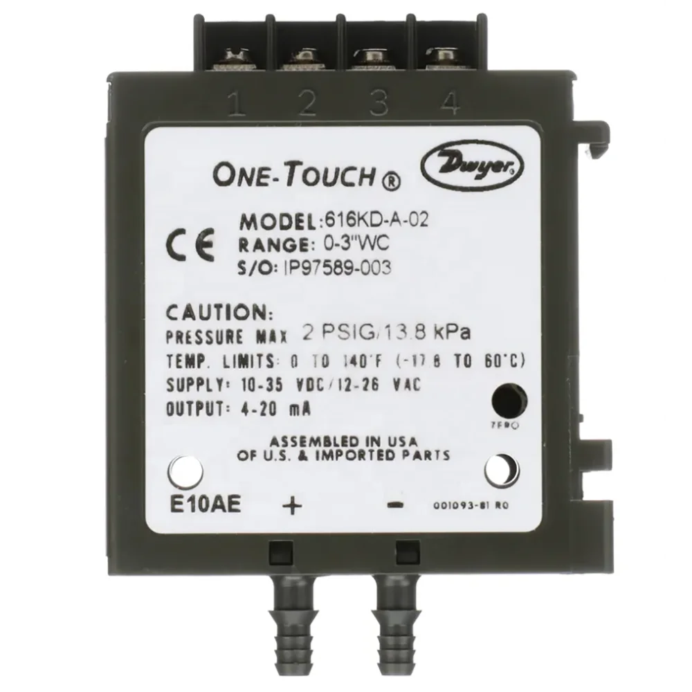 Dwyer Series 616kd Differential Pressure Transmitters With One-touch ...