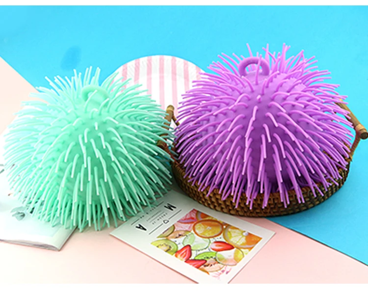 2022 Factory Direct Sale Tpr Fluffy Squishy Hairy Puffer Ball For Kids ...