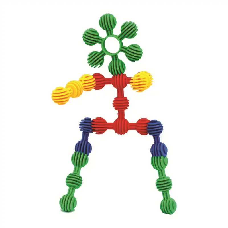 智能发展明亮的颜色 tpr 连接玩具儿童塑料玩具