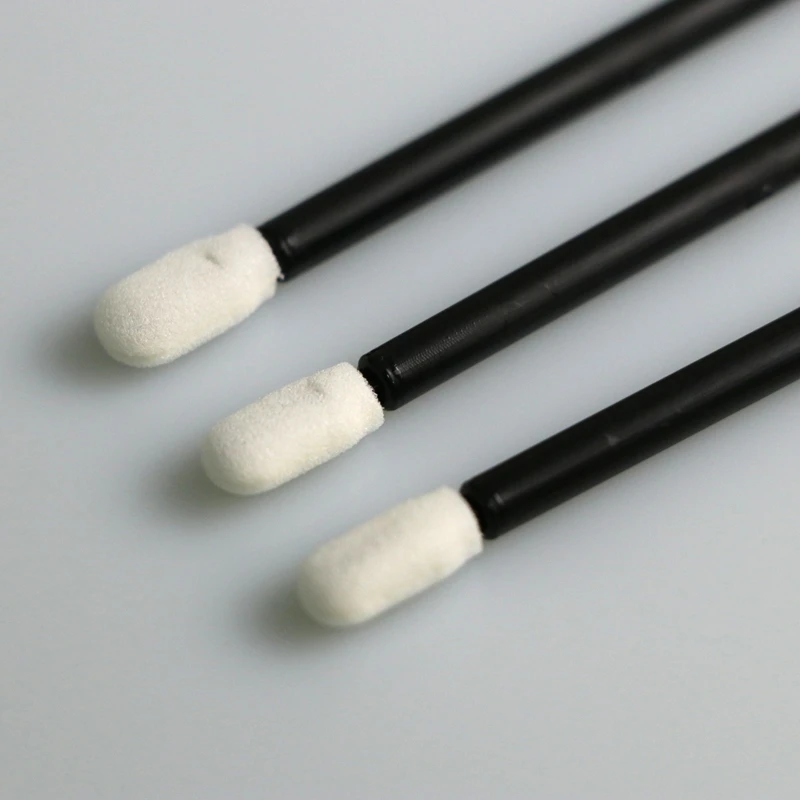 High Chemical Resistance Black PP Stick Cleanroom Foam Swab