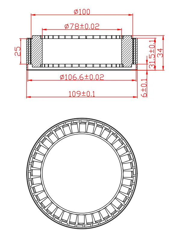 Outer Rotor Bldc Motor, WK10025, Brushless - detail 8