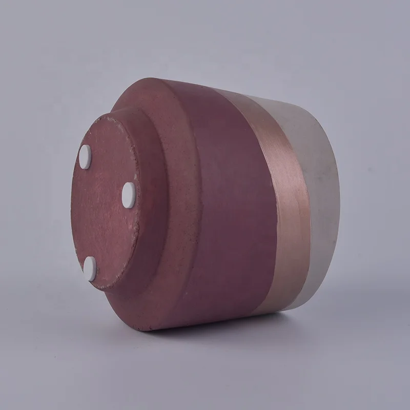 Hand Drawing Concrete Candle Container For Christmas Party