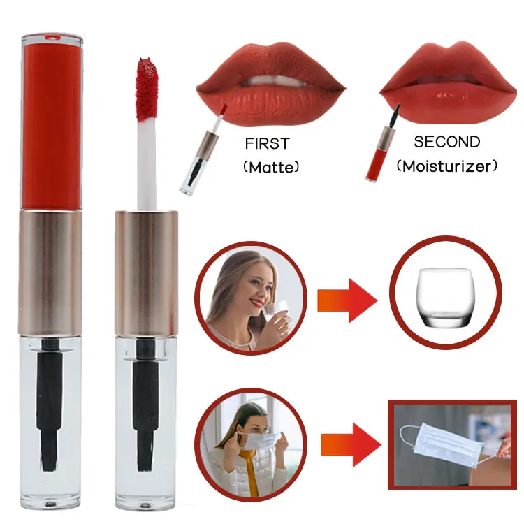 

Make Your Own 113 Colors Non Sticky Cup Mask Waterproof Lip Gloss Vendor Private Label Matte Liquid Lipstick
