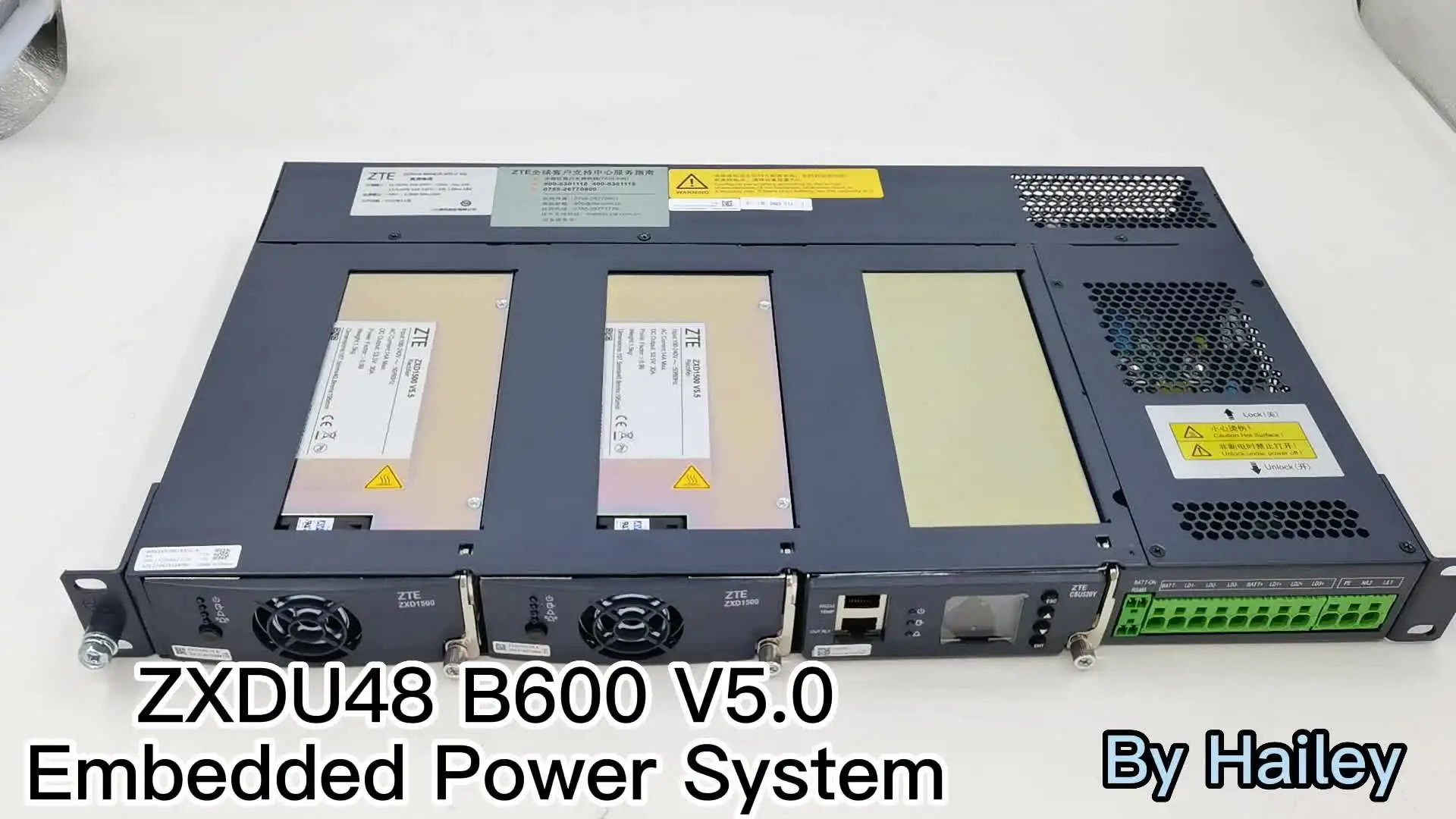 Original ZXDU48 B600 48V con 2 * ZXD1500 60A Módulo de
