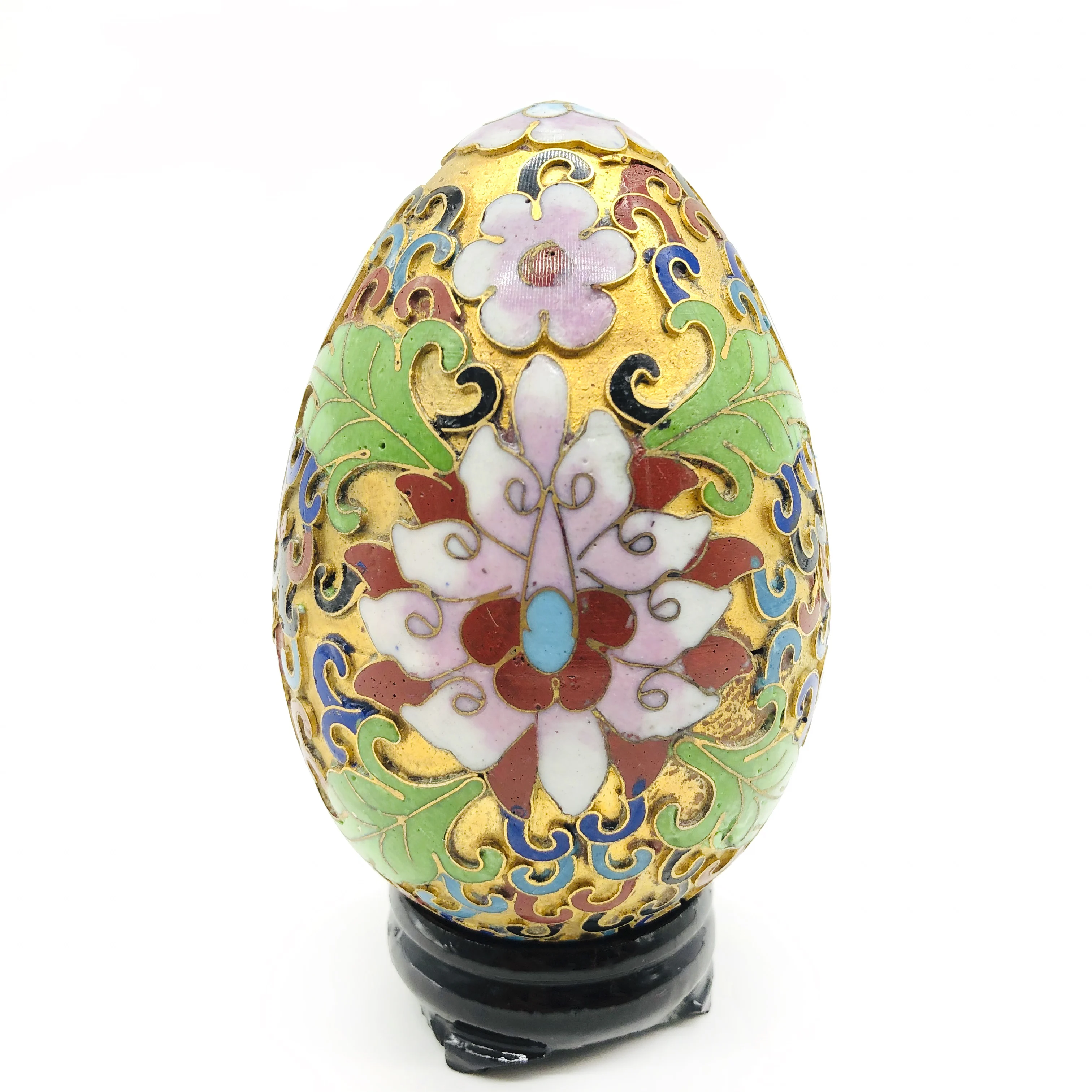 Big Size Chinese Gilded Gold Cloisonne Enamel Easter Eggs - Buy Easter 