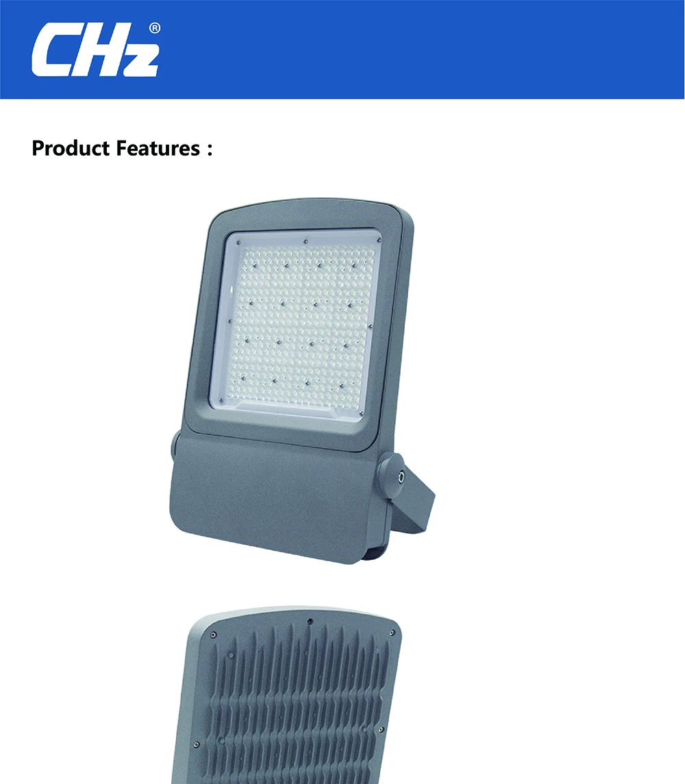 2019 hot sell CHZ technology 100-277V 150W Square LED flood light 130lm/w SMD3030 for stadium lighting