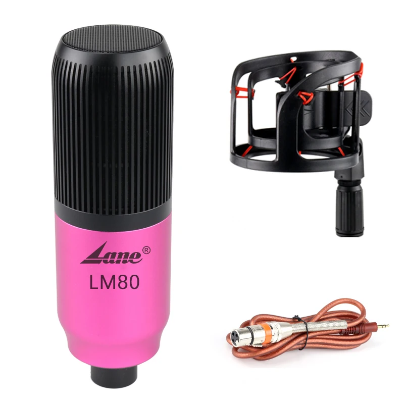 New Design Cardioid Usb,At2020 Studio Plastic Phantom Power 48v