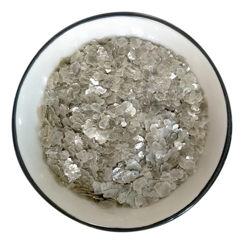 Natural Mica flakes Decoration Silver Rock Chip Mica Flakes for Embellish in Floor Tiles Coatings Epoxy Floor supplier
