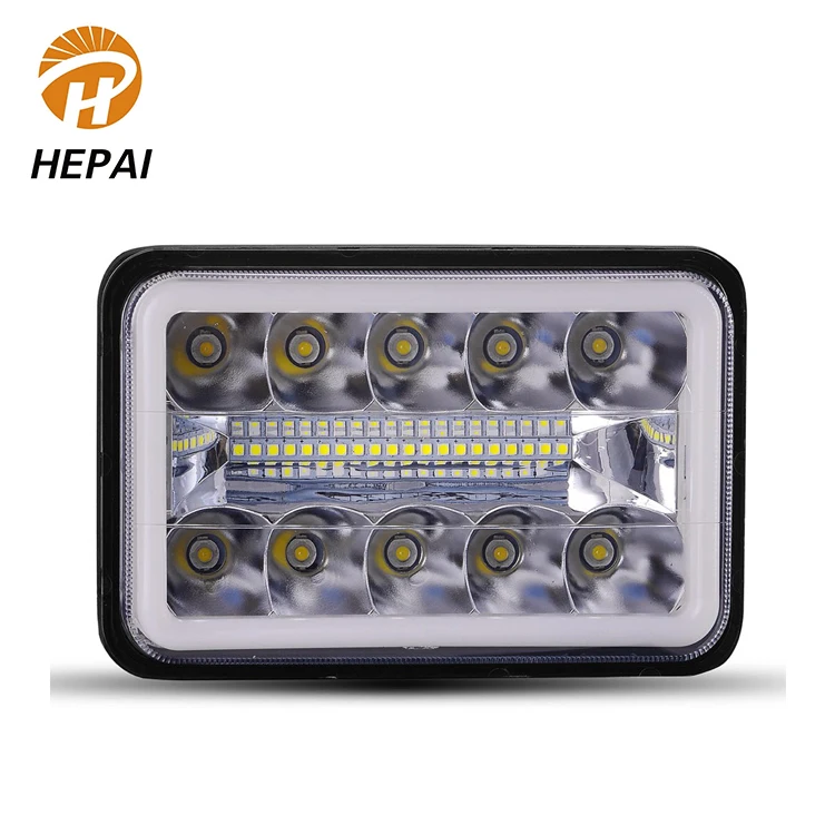 China supplier car waterproof ip68 outdoor 5inch lamp truck squre 12-24v cob led work light