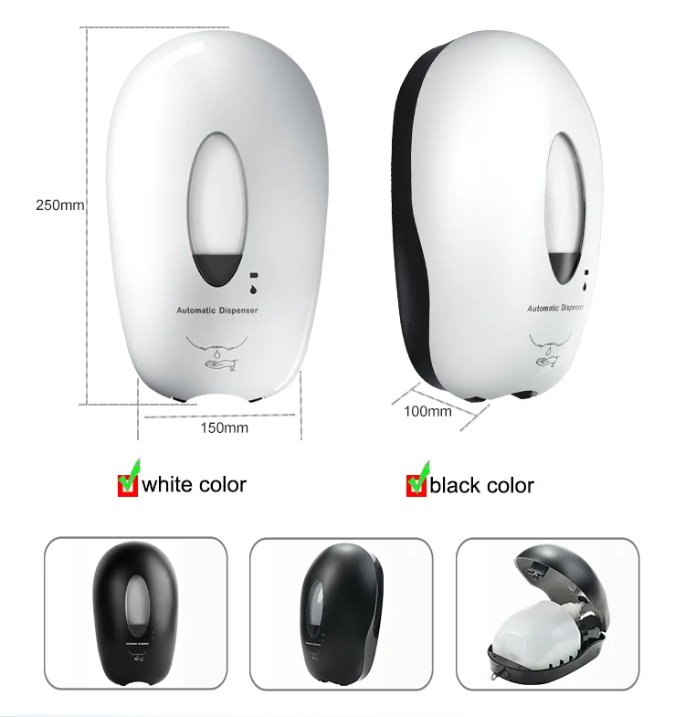 New Design Foam Soap Dispenser 1000ML Refillable Bottle Automatic Hand Sanitizer Dispenser
