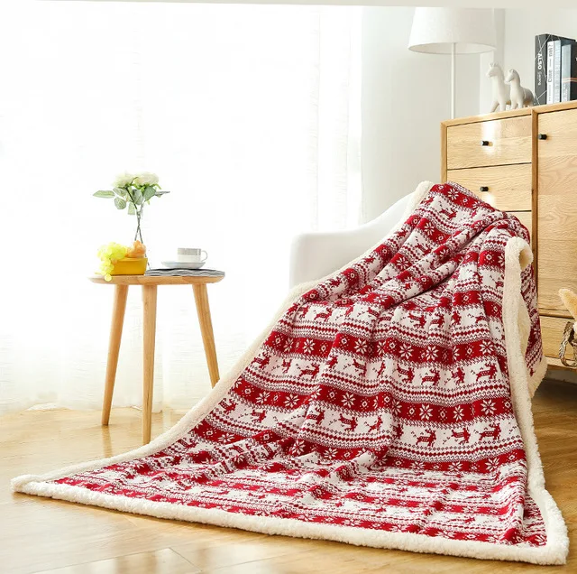 Wholesale Discount Christmas Gift Eco-Friendly Soft Throw Raschel Blankets For Home factory