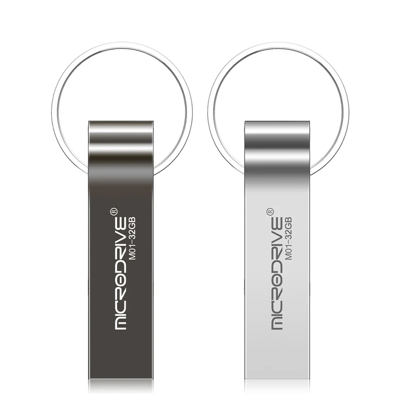 wholesale Custom Logo Stainless Steel Key chain USB pen drive 1GB 2GB 4GB 8GB 16GB 32GB 64g memory stick - ANKUX.COM