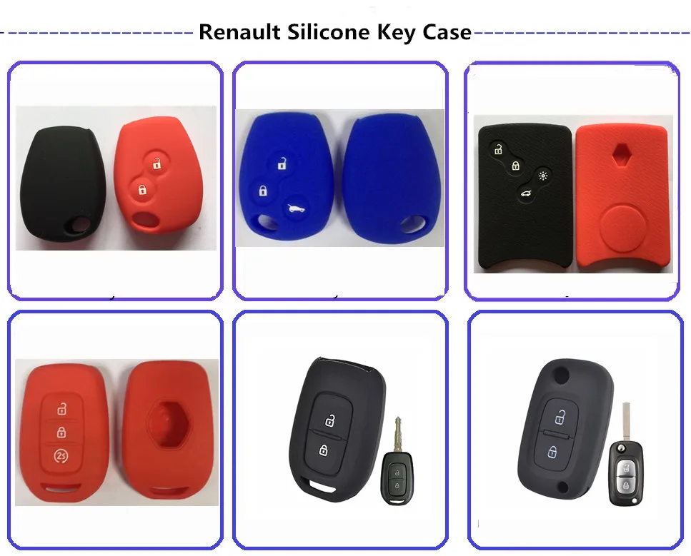 Replacement Case Shells Cover for Renault Megane Scenic 3 Button Key Card Key~PL