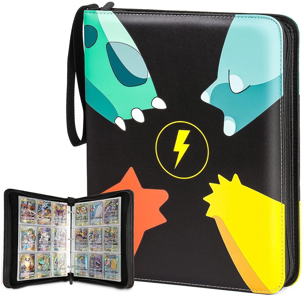 pokemon binder 900 cards Black Trading Card (Holds Cards)  Preza and is built to last and protect your cards from wear and tear. OHHLIHOME Pokemon Card Binder, 9-Pocket