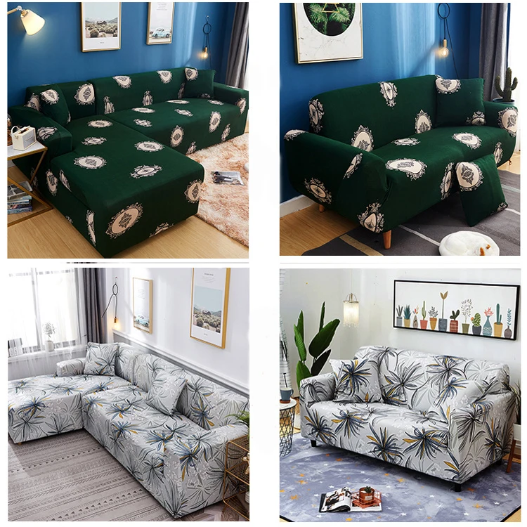 Details about   Floral Sofa Cover Stretch Elastic Classical Flower Universal Polyester Slipcover 