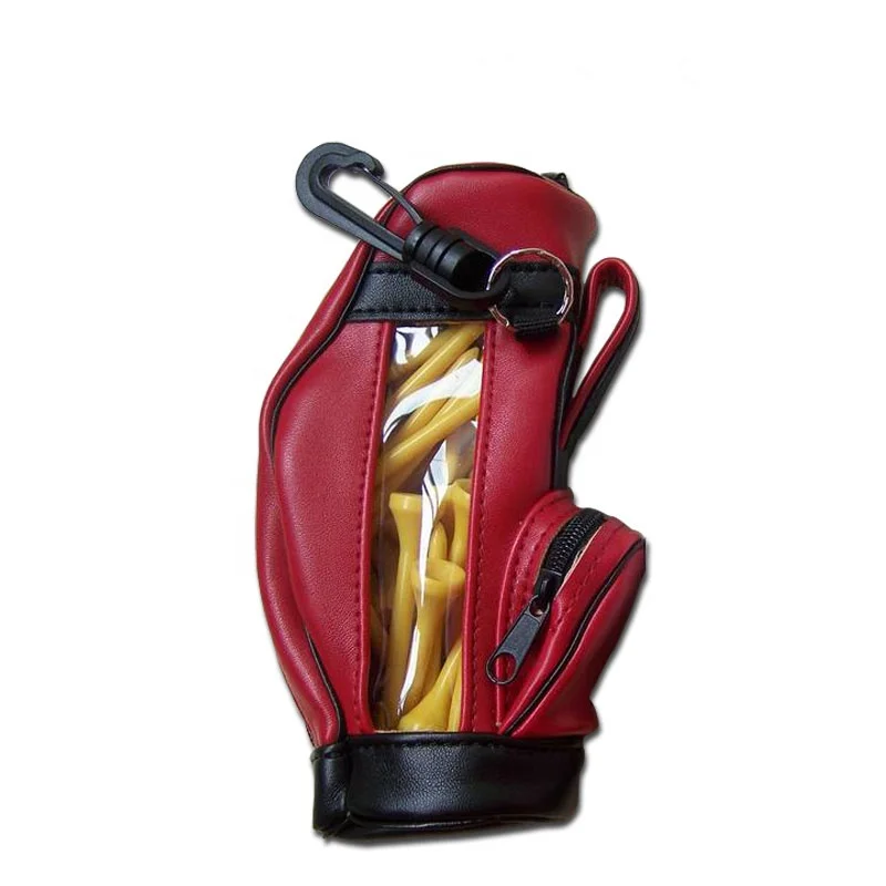Custom Mini Golf Bag Pu Leather Gift Golf Ball Bag Golf Tee Bag Buy Top Quality Simple Design