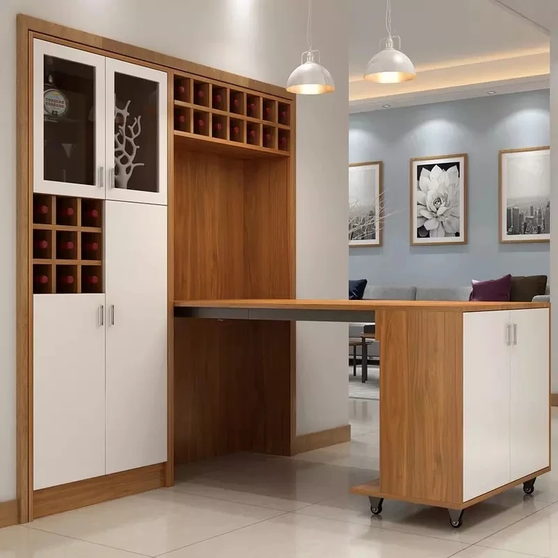 Modern Home Decor Convertible To Wall Mounted Dining Table 2 In