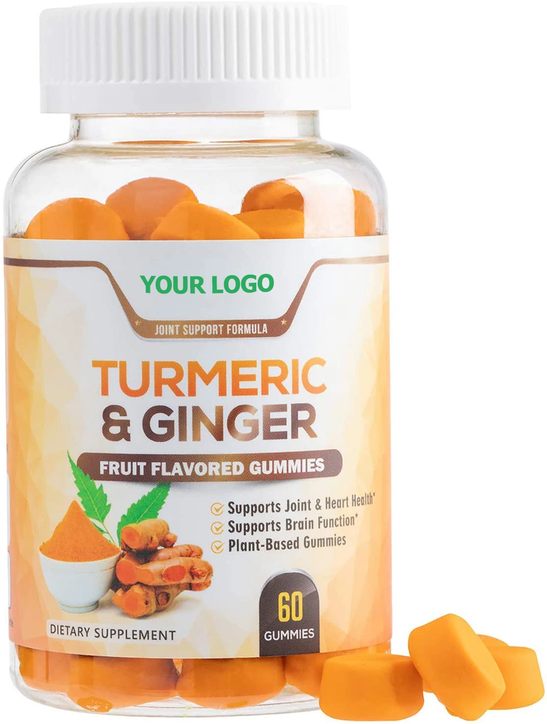 Oem Organic Herb Extract Chewable Turmeric Curcumin Gummies Improve