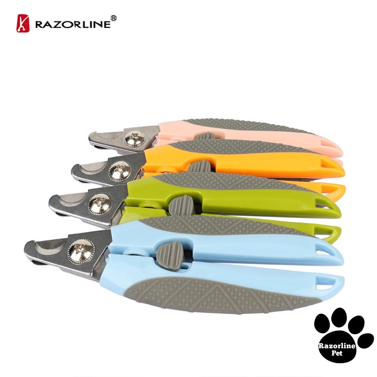 Pet Nail Clippers Razorline Npn001 Tpr Nonslip Handle Baffle Design To