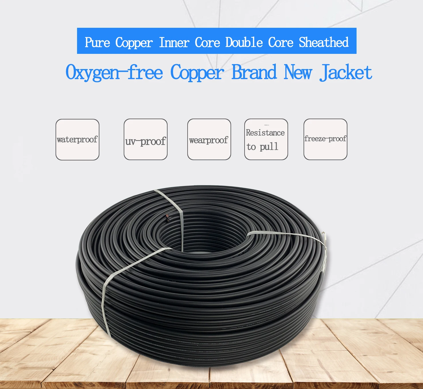 factory price solar wire 2 core 10mm2 solar pv cable for solar energy system - ANKUX.COM
