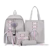 4pcs/set Fashion Backpack Girl School Backpack Mochila Feminina School Bags For Teenage Girls Backpack SchoolBags Set