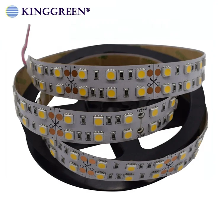 Supper Brightness 5050 SMD High Color Rendering 90 Flexible Led Strip Light 120led/m 5m/roll  W ,R,G,B, Y ,RGB Can Be Customized