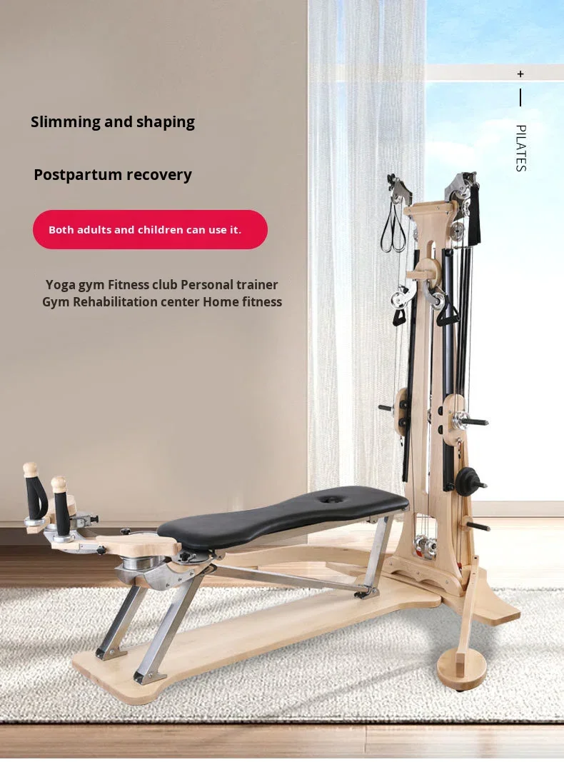 Yoga Using Machine Zen Soft Maple Pilates Rotating Machine-Large Fitness Equipment for ...