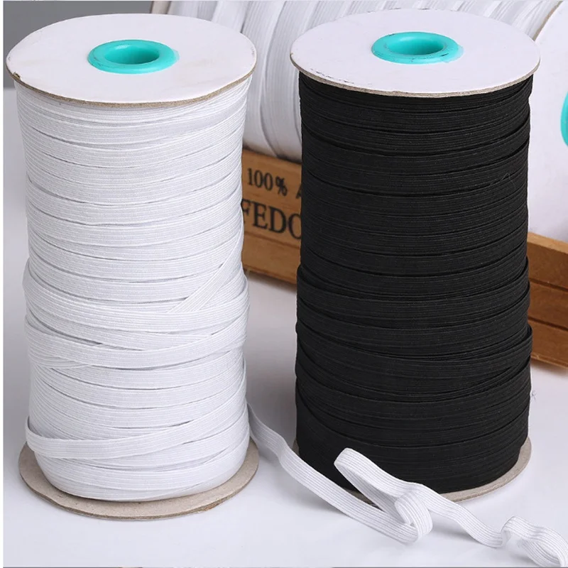 Silicone Rubber Elastic Tape Braid Knitting Elastic Band,Polyester ...