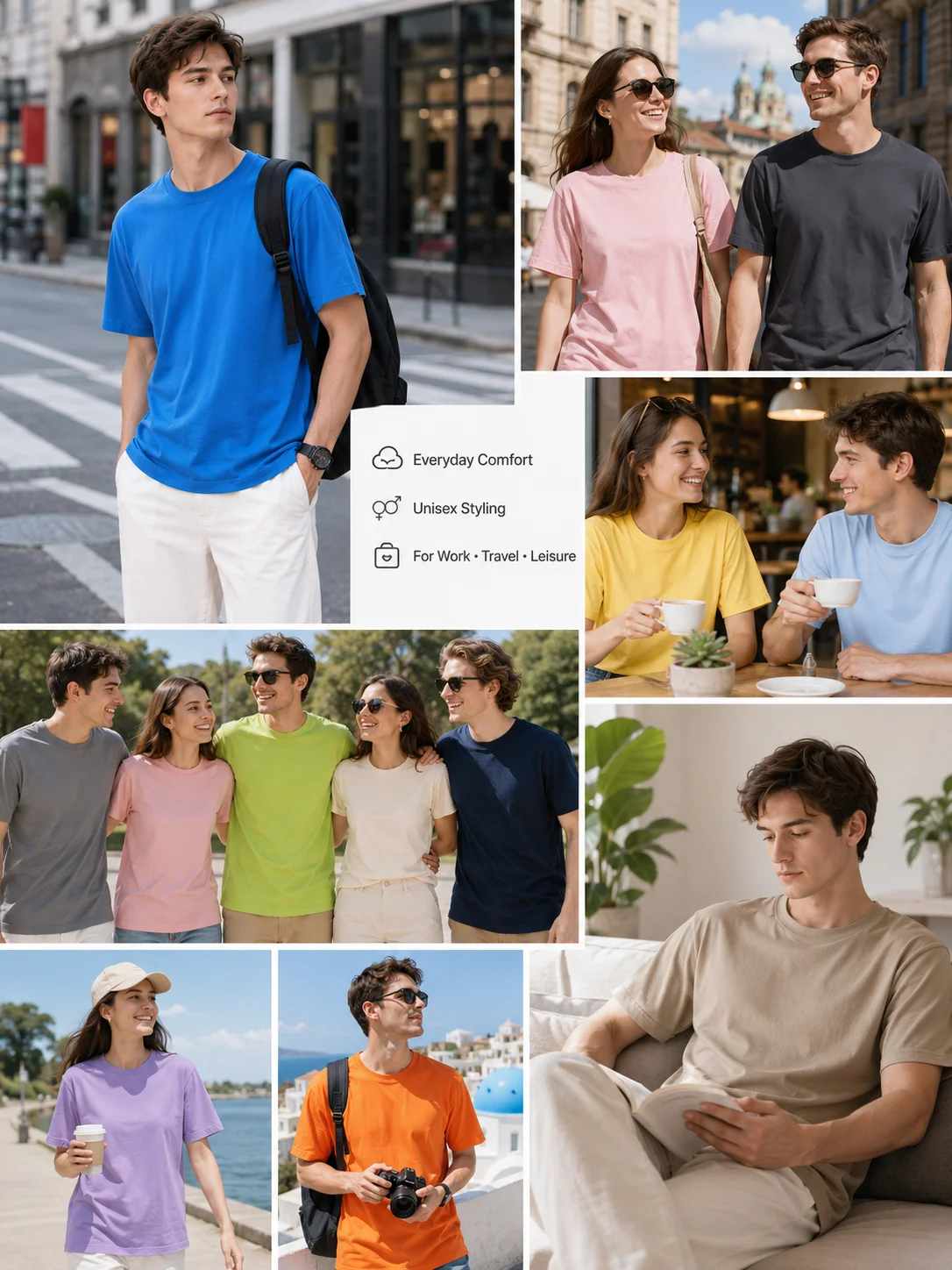 260GSM Super Heavyweight Cotton T-Shirt 24 Color Unisex Crew Neck Premium Blank Streetwear OEM