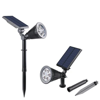 Solar led spotlight with motion sensor