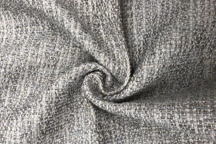 400gsm Sofa Fabric Brushed Viscose Hemp Blend Fabric Linen / Cotton