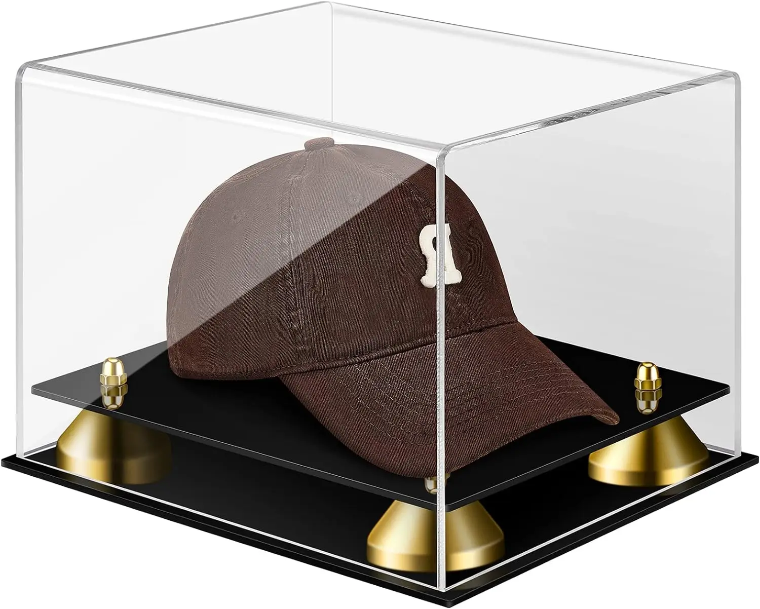 Acrylic Baseball Box Clear Football Helmet Display Case Holder Stand