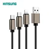 Fast Charge 3 in 1 Retractable USB Cable 3-in-1 All In One Multi Charging Data Phone Cable 3in1